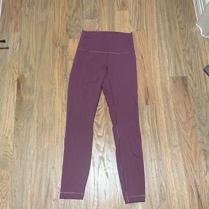 Wunder Train High-Rise Tight 25" - size 4 + color vintage plum